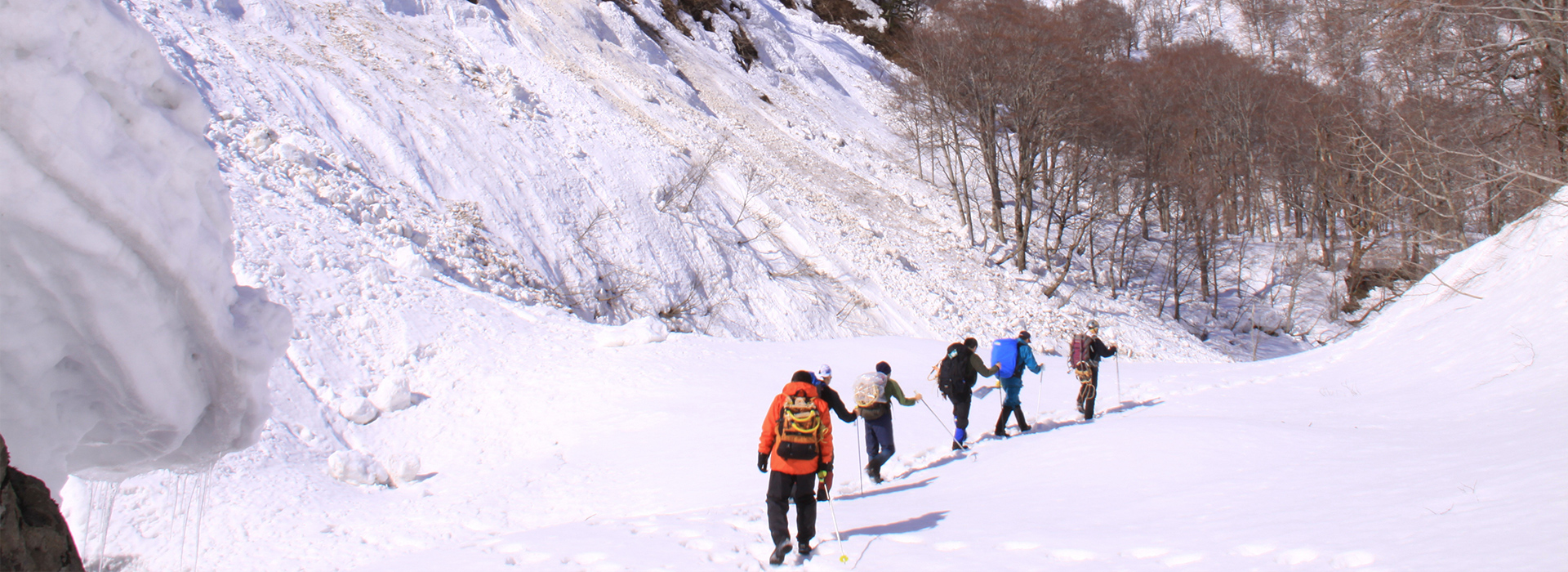 雪山の写真
