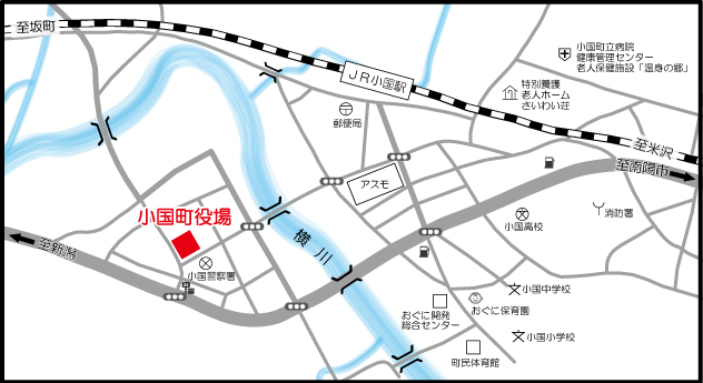 役場までの地図