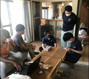休憩の様子