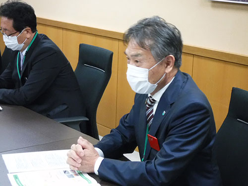 北陸地方整備局での要望活動状況　忠　聡村上市副市長（市長代理）の写真