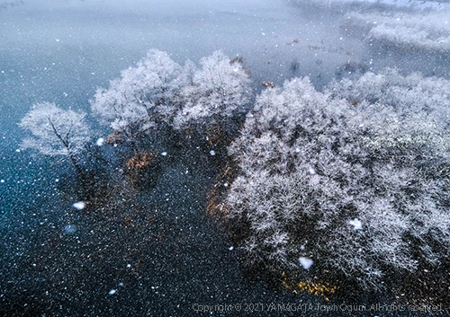 入選作品「雪花の湖」