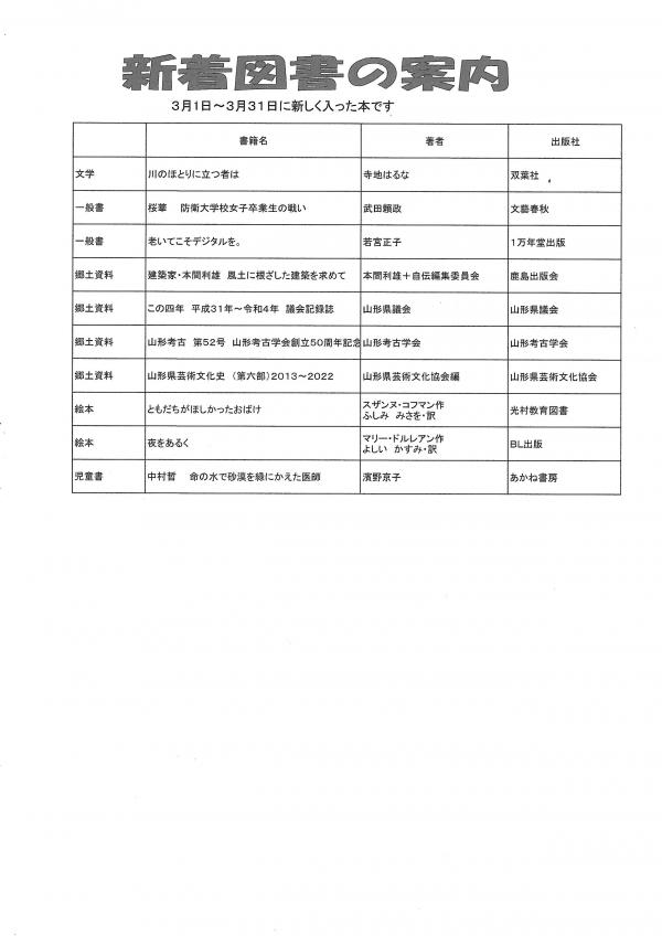 新着図書の案内画像1