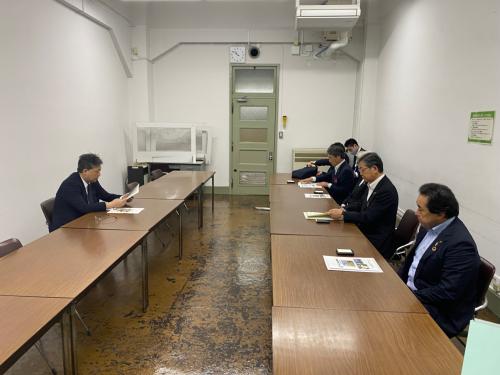 坂本成範 財務省主計局主計官への要望状況の様子