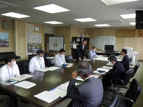 橋本裕樹 山形河川国道事務所長他幹部職員