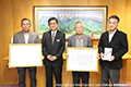 「県知事賞」を受賞時の写真