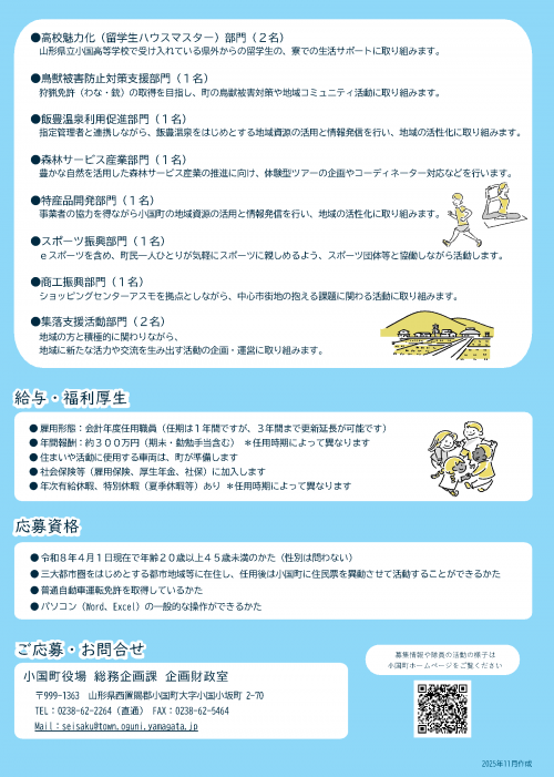 募集チラシ裏面