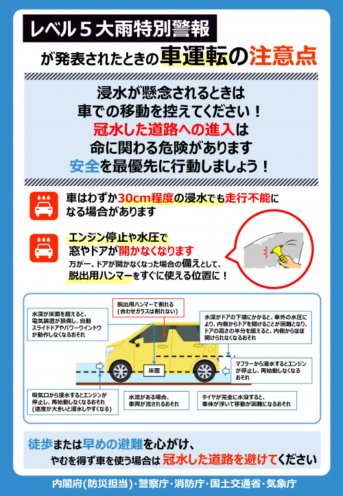 レベル5大雨特別_車運転