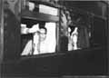 冬季札幌オリンピックの聖火小国駅通過の写真