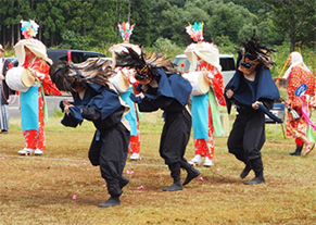 舟渡の獅子踊りの画像