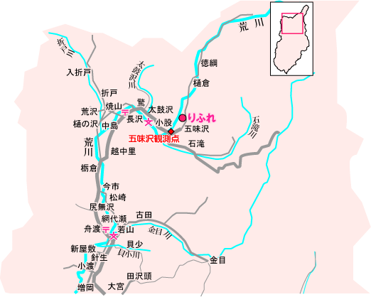 観測点北部地図
